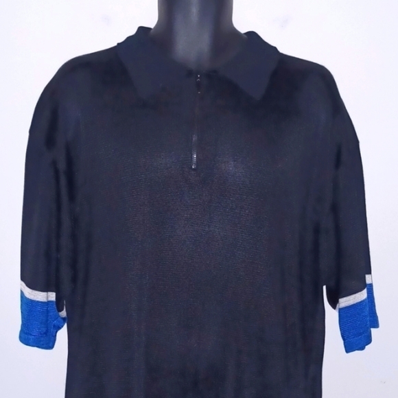 Redspike Black, Blue and White Pullover Dress Shirt, XL - Picture 1 of 8